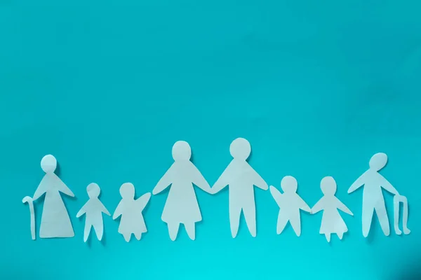 Big family with parents children — Stock Photo, Image