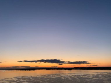 Güzel bulutlu arka plan. Gün batımı ya da gün doğumu