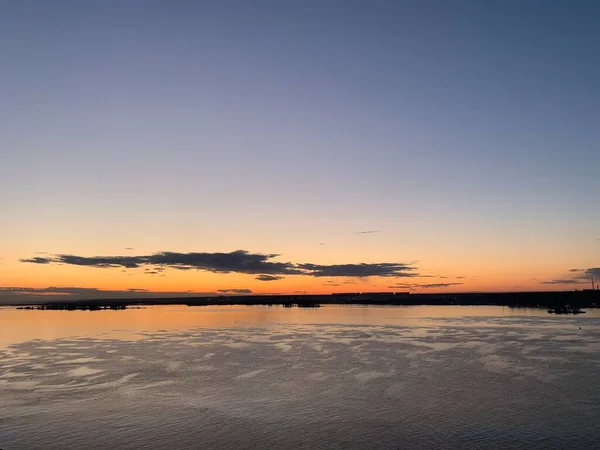 Schöne Wolkenlandschaft Hintergrund Sonnenuntergang Oder Sonnenaufgang — Stockfoto