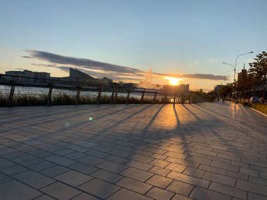 Kaban Gölü manzarası. Kazan şehri Rusya