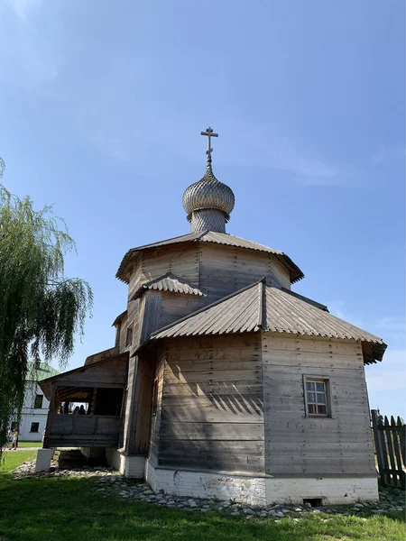 Деревянная Русская Церковь Свияйске — стоковое фото