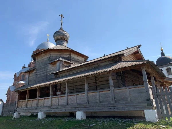 Деревянная Русская Церковь Свияйске — стоковое фото