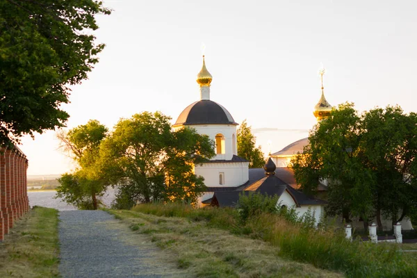 Rural orthodox church. Summer time