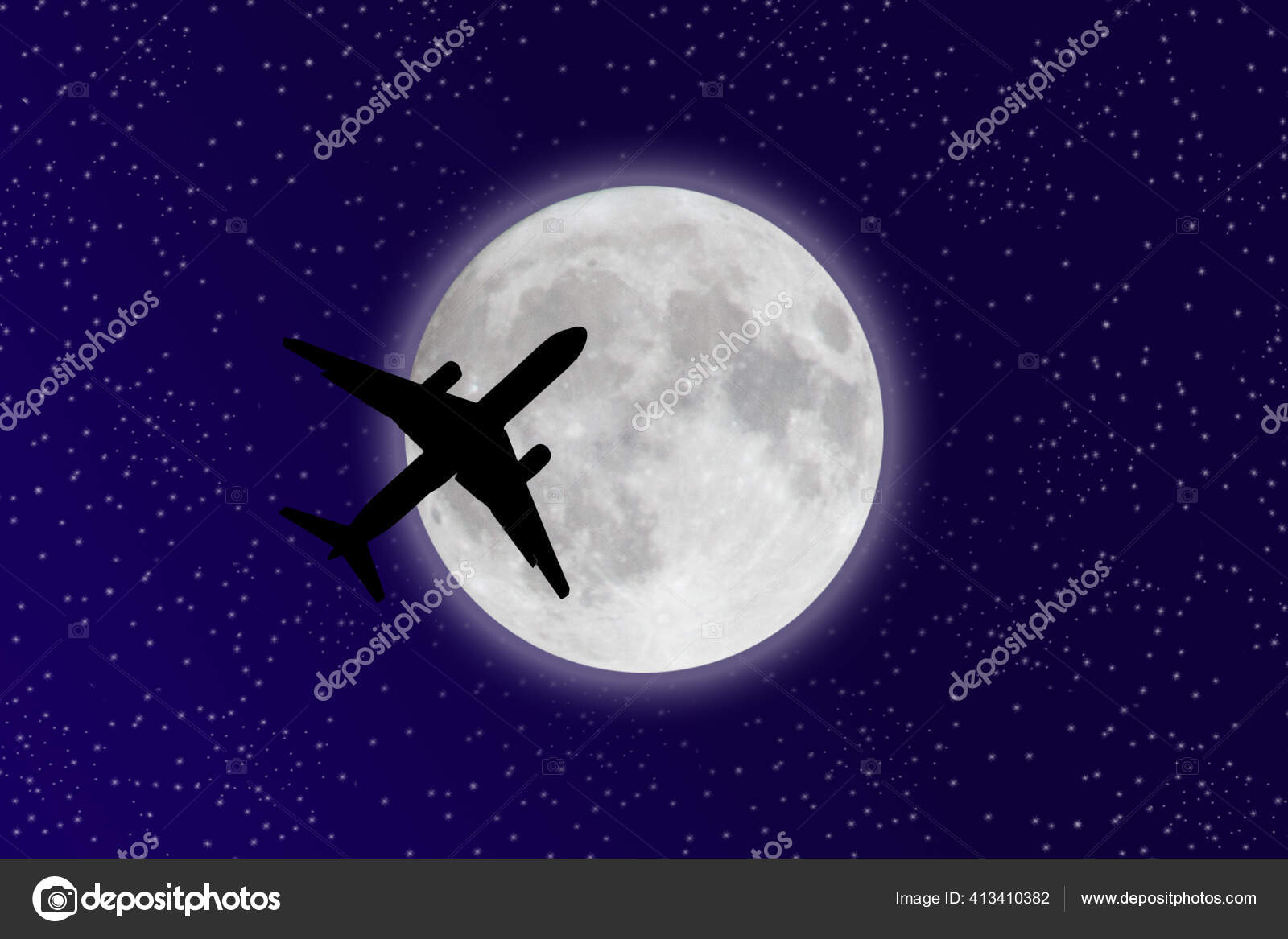 夜の空の飛行機 ストック写真 C Pox Na Vse Mail Ru