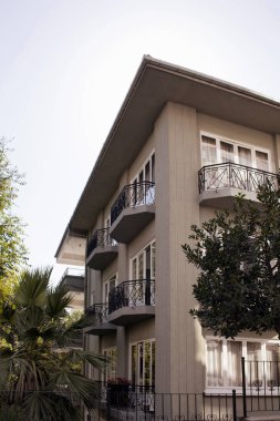 Nisantasi / İstanbul 'da bir apartman manzarası. Mimari stil 