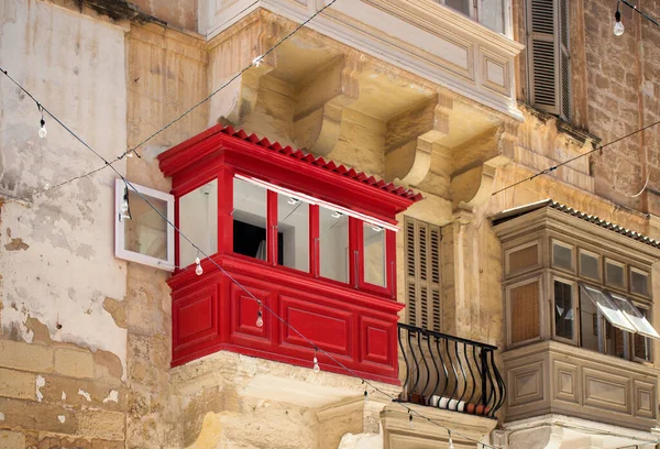 Close View Old Historical Building Valletta Malta — Stock Photo, Image