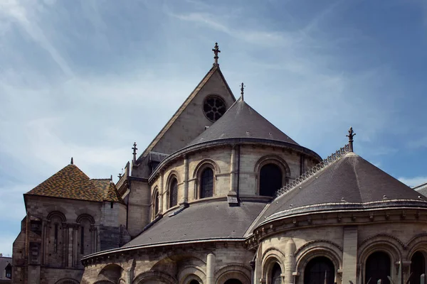 Vista Edificio Histórico Tradicional París Que Muestra Estilo Arquitectónico Parisino — Foto de Stock