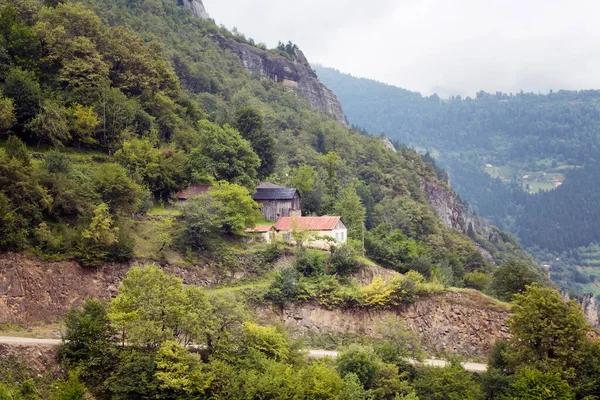 지대에 안개를 아름다운 경관을 연출하고 이미지는 북동쪽에 Trabzon Rize 지역에서 — 스톡 사진