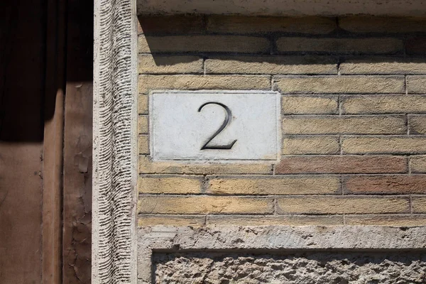 Різьблений Будівельний Номер Римі — стокове фото