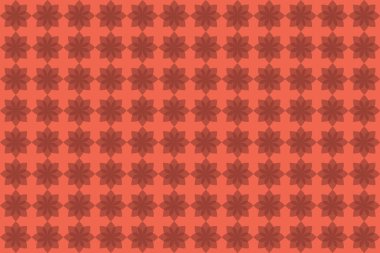 Kusursuz, kıvrımlı geometrik şekillerden oluşan soyut arkaplan deseni kırmızı renk tonlarında soyutlaşmayı oluşturur. Dekoratif, modern vektör sanatı.