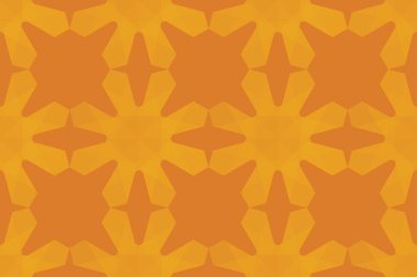 Kusursuz, soyut arkaplan deseni. Çiçek soyutlamasında saydam geometrik şekillerle yapılmış. Dekoratif, modern vektör sanatı sarı tonlarda.