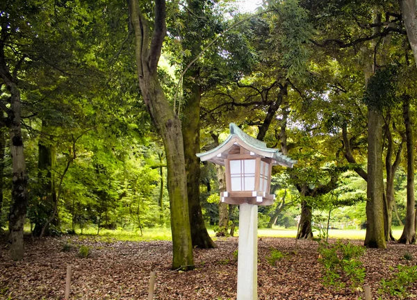 Traditionelle Laterne Yoyogi Park Tokio — Stockfoto