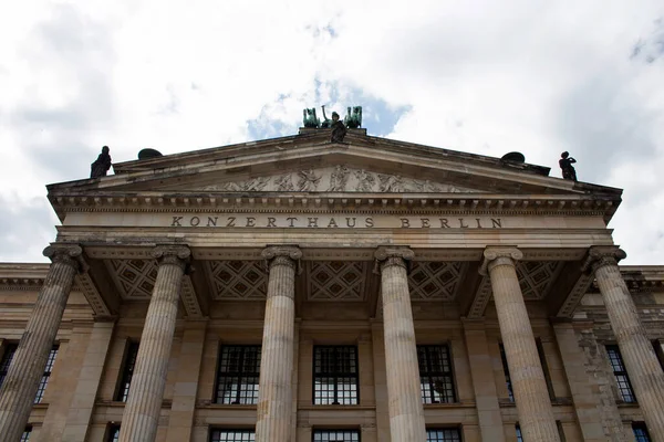Vista Inferior Konzerthaus Casa Conciertos Berlín Edificio Clásico Inaugurado 1821 — Foto de Stock