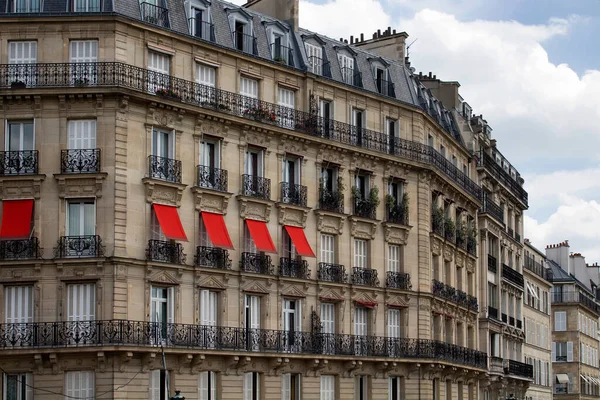 Edificios Distrito París Que Muestran Estilo Arquitectónico Del Siglo Xix —  Fotos de Stock