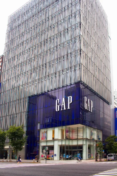 Магазин Известных Американских Брендов Элитном Торговом Районе Гиндза Токио — стоковое фото
