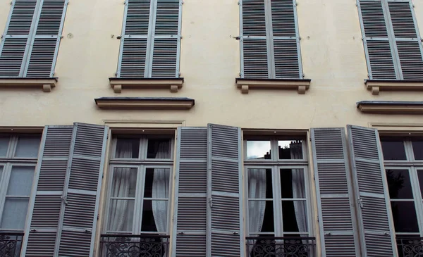 Untere Ansicht Eines Gebäudes Paris Französisch Pariser Baustil — Stockfoto