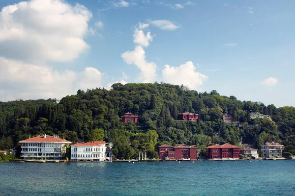 Blick Auf Historische Alte Türkisch Osmanische Häuser Bosporus Auf Der — Stockfoto