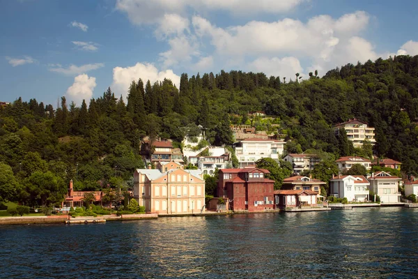 Blick Auf Historische Alte Türkisch Osmanische Häuser Bosporus Auf Der — Stockfoto