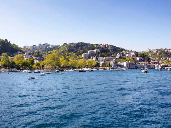 Vista Del Exclusivo Barrio Bebek Del Bósforo Estambul — Foto de Stock