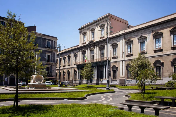 Vista Escola Pública Nomeada Convitto Nazionale Cutelli Liceo Classico Annesso — Fotografia de Stock