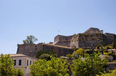 Korfu (Kerkyra) kalesinin görüntüsü.