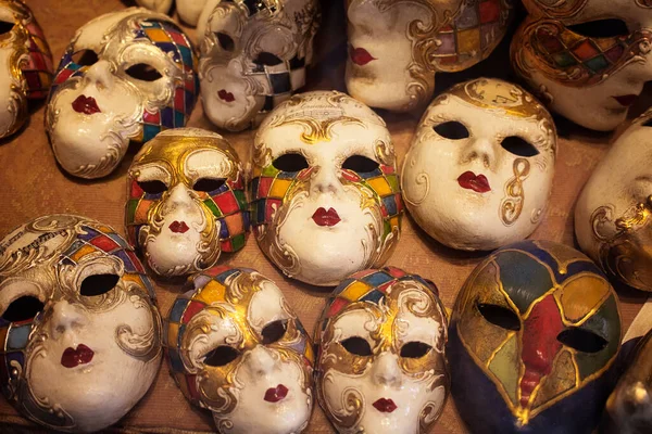 Close View Many Face Masks Venice Italy — Stock Photo, Image