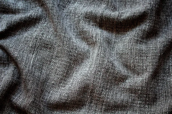 Вид Смятой Серой Шерстяной Ткани Близкого Расстояния — стоковое фото