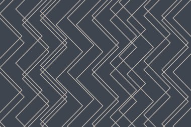 Zigzag çizgileriyle yapılan soyut arkaplan deseni. Gri renkli dekoratif ve modern vektör sanatı.