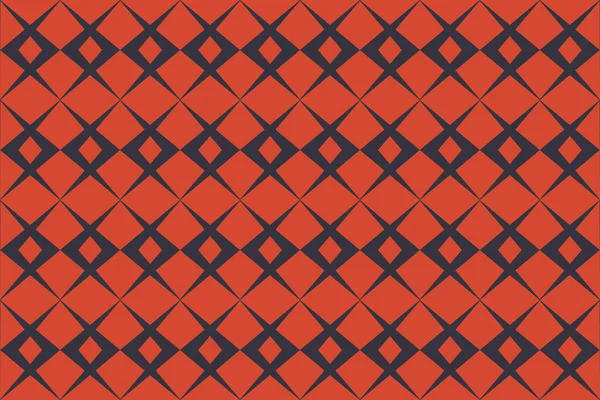 Kusursuz, soyut arkaplan deseni kırmızı ve koyu mavi renkli sembollerle yapılmış. Dekoratif vektör sanatı.