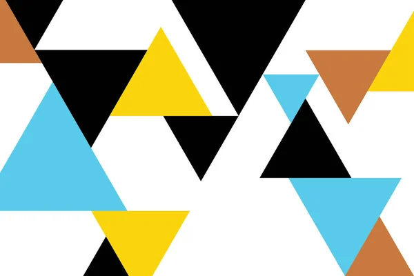 Patrón Fondo Abstracto Hecho Con Formas Triángulo Colores Naranja Amarillo — Vector de stock