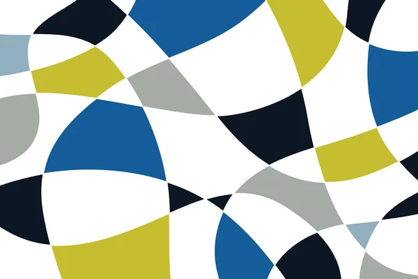 Patrón Fondo Abstracto Realizado Con Formas Geométricas Circulares Colores Azul — Vector de stock