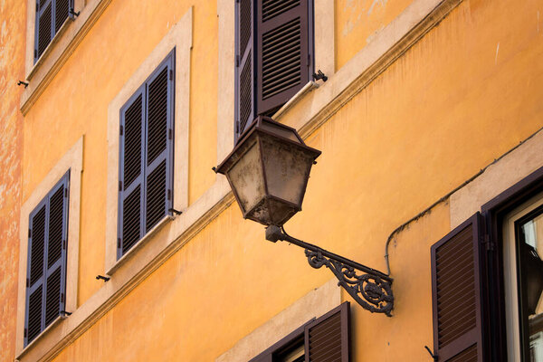 Traditional lamp in Rome