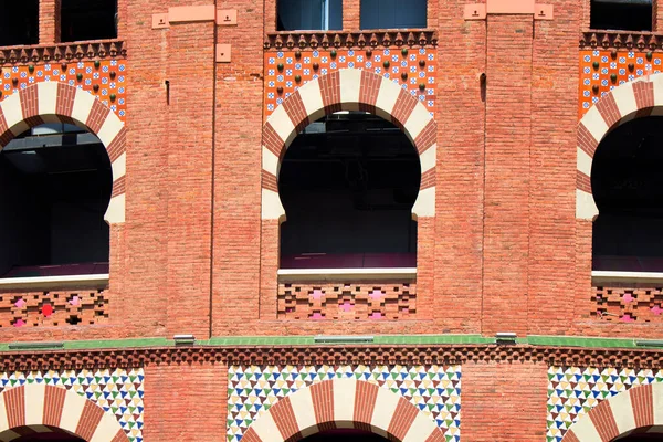 Close View Arenas Barcelona Used Bullfighting Arena Famous Square Called — Stock Photo, Image