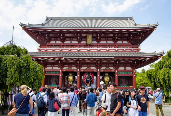 Tokyo Maio 2016 Pessoas Visitam Santuário Senso Asakusa Maio 2016 — Fotografia de Stock