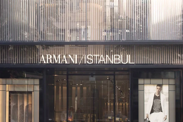 View Italian Famous Luxury Fashion Brand Store Nisantasi Istanbul Popular — стоковое фото