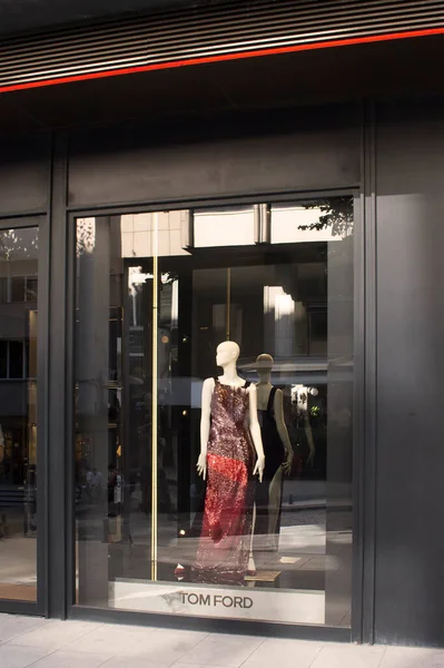 Вид Магазин Американского Модельера Нисантаси Стамбуле Который Является Популярным Торговым — стоковое фото