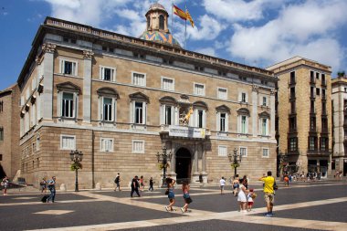 Barcelona 'nın Ciutat Vella (Gotik Mahallesinde) 