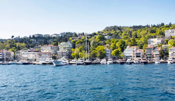 Vista Del Exclusivo Barrio Bebek Del Bósforo Estambul — Foto de Stock