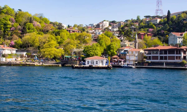 Vista Barrio Lado Asiático Estambul Desde Paseo Barco — Foto de Stock