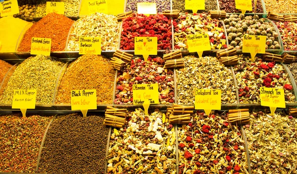 Mercado Especias Eminonu Estambul — Foto de Stock