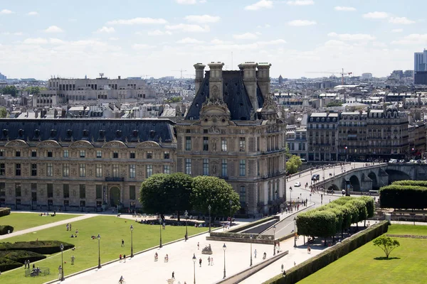 Αεροφωτογραφία Του Jardin Tuileries Στο Παρίσι — Φωτογραφία Αρχείου