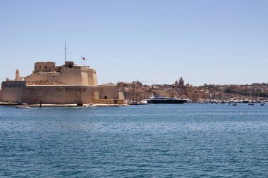 Malta 'daki Valletta şehrinin görüntüsü.