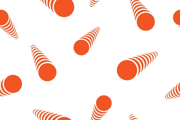 무심하고 추상적 패턴은 움직이고 축하하는 원으로 만들어 현대의 장난기많고 오렌지색 — 스톡 벡터