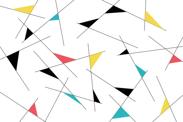 Modèle Fond Abstrait Fait Avec Des Triangles Des Lignes Art — Image vectorielle