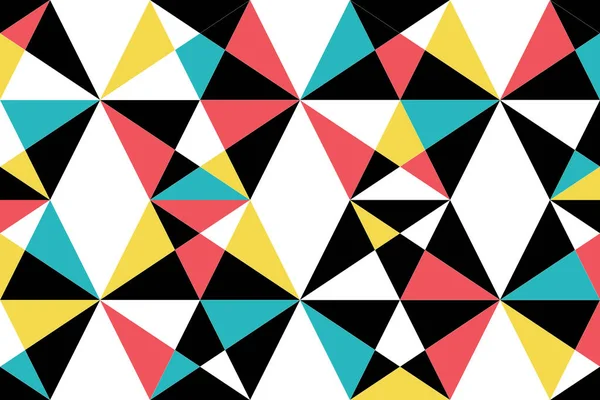 Patrón Fondo Abstracto Sin Costuras Hecho Con Triángulos Colores Que — Vector de stock