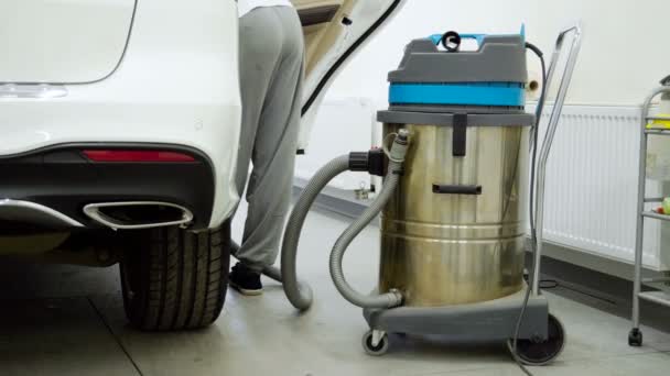 Car Wash Vacuum Cleaner >> Close Up Of The Vacuum Cleaner To Clean The Car Interior At The Car Wash 4k Car Wash Vacuum Cleaner >> Close Up Of The Vacuum Cleaner To Clean The Car Interior At The Car Wash 4k
