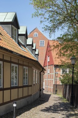 Ystad İsveç dar sokakta