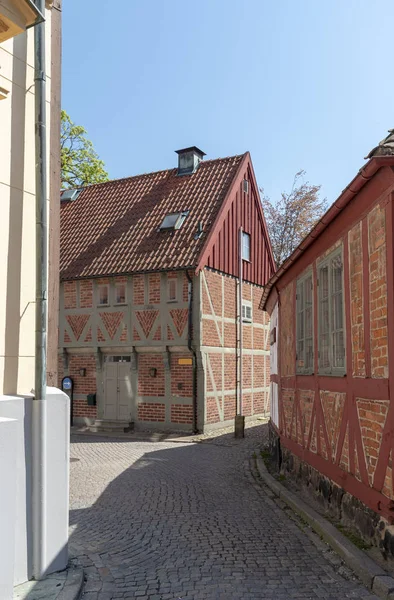 Vicolo Nella Città Svedese Ystad — Foto Stock