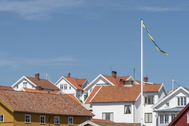 Rooftops in Bohuslan in Sweden clipart