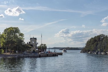 Stockholm takımadalar akşam